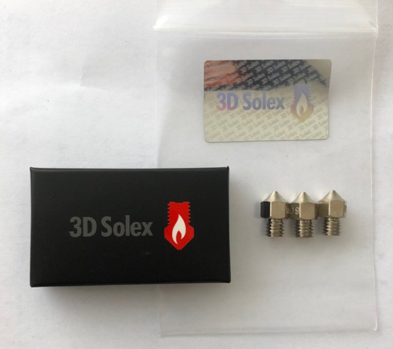 3DSOLEX NOZZLE KIT für RAISE3D E2/PRO2/PRO3 Series 0.25 - 0.40 - 0.80mm